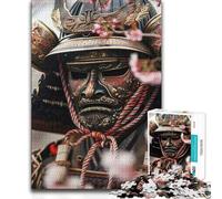 Jigsaw for Adults1000 Pieces Samurai Warrior Closeup Brainteaser Family Games Birthday Present Art Work Gift (38x26cm)