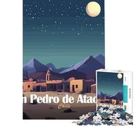 Jigsaw for Adults1000 Pieces San Pedro De Atacama, Chile Brain Intelligence Challenge Addictive Toys Practical Game Presents for Women Great Gifts (Size 38x52cm)