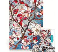 Jigsaw for Adults1000 Pieces Spring Cherry Blossoms, Brain Teaser Game, Fun at Home Activities, Wishlist with Santa Claus 50x75cm