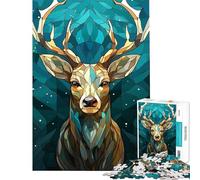 Jigsaw for Adults1000 Pieces Stag Kintsugi Art Difficult And Challenge Analysis And Logic Toy Wall Decor Suitable for Ages 14 And Up (38X26cm)