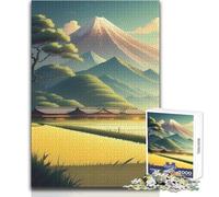 Jigsaw for Adults1000 Pieces The Japan Ricefield Toy Intellectual Game Home Art Decor Gift For Birthdays Size 38x26cm