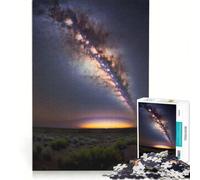 Jigsaw for Adults1000 Pieces The Milky Way Galaxy Core Fun Games Stress Reliever with Fully Interlocking Randomly Shaped Pieces 38x26cm