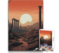 Jigsaw for Adults1000 Pieces The Vintage Ancient Ruins Toy Intellectual Game Home Art Decor Gift For Birthdays Size 38x52cm