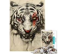 Jigsaw for Adults1000 Pieces Tiger Clown Help The Brain Exercise Family Activities Educational Game for Age 14+ Game (50x75cm)