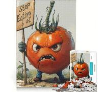 Jigsaw for Adults1000 Pieces Tomato in Rebellion Fun Games Stress Reliever with Fully Interlocking Randomly Shaped Pieces 38x26cm