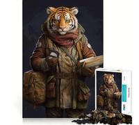 Jigsaw for Adults1000 Pieces Travel Guide Tiger Smooth Joint Fun Mental Focus Game Casual Game Time Birthday Fun Gift (38x52cm)