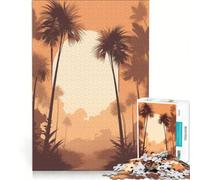 Jigsaw for Adults1000 Pieces Tropical Paradise, Brain Teaser Game, Fun at Home Activities, Wishlist with Santa Claus 38x52cm