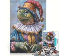 Jigsaw for Adults1000 Pieces Turtles Become Troubadours, Brain Teaser Game, Fun at Home Activities, Wishlist with Santa Claus 38x52cm