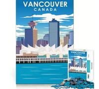 Jigsaw for Adults1000 Pieces Vancouver Canada Travel Smooth Joint Fun Mental Focus Game Casual Game Time Birthday Fun Gift(38x26cm)