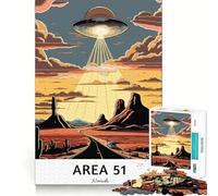 Jigsaw for Adults1000 Pieces Visit to Area Nevada Precise Cut Art Cognitive Game Toy Relax Play Time Christmas Wall Art (50x75cm)