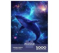 Jigsaw for Adults1000 Pieces Whale in The Cosmos -10 Jigsaw Puzzle Brain Teaser Game Difficult Hard Gifts for Friends And Family 70x50cm/1000pcs