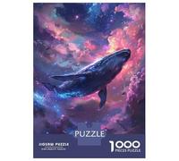 Jigsaw for Adults1000 Pieces Whale in The Cosmos -4 Jigsaw Puzzle Brain Teaser Game Difficult Hard Gifts for Friends And Family 38x26cm/1000pcs