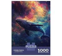 Jigsaw for Adults1000 Pieces Whale in The Cosmos -6 Jigsaw Puzzle Brain Teaser Game Difficult Hard Gifts for Friends And Family 70x50cm/1000pcs