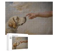 Jigsaw for Adults300 PCS And God Created Labrador Adult Jigsaw Puzzle Relaxing Games Stress Reliever Birthday Present, Gifts, 300 PCS