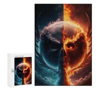 Jigsaw for Adults300 PCS Apocalypse Fire Vs. Ice Adult Jigsaw Puzzles Birthday Present Difficult And Challenge Birthday And Unique Gifts 300 PCS