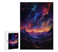 Jigsaw for Adults300 PCS Cosmic Mountain Range Jigsaw for Teenagers For Family Fun Educational Challenge Unique Birthday And Gifts 300 PCS