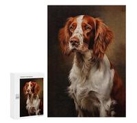 Jigsaw for Adults300 PCS Irish Red And White Setter Adult Jigsaw Puzzle Relaxing Games Stress Reliever Birthday Present, Gifts, 300 PCS