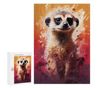 Jigsaw for Adults300 PCS Meerkat Art Print Jigsaw for Teenagers For Family Fun Educational Challenge Unique Birthday And Gifts 300 PCS