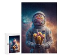 Jigsaw for Adults300 PCS Space Ice Cream Adventure Adult Jigsaw Puzzles Birthday Present Difficult And Challenge Birthday And Unique Gifts 300 PCS