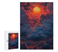 Jigsaw for Adults300 PCS Sunset Clouds Wallpaper Adult Jigsaw Puzzles Birthday Present Difficult And Challenge Birthday And Unique Gifts 300 PCS