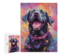 Jigsaw for Adults500 PCS Colorful Labrador Art Print Adult Jigsaw Puzzles Birthday Present Difficult And Challenge Birthday And Unique Gifts 500 PCS