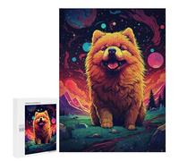 Jigsaw for Adults500 PCS Cosmic Pomeranian Adventure-2 Adult Jigsaw Puzzles Birthday Present Difficult And Challenge Birthday And Unique Gifts 500 PCS