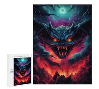 Jigsaw for Adults500 PCS Evil Demon Artwork Adult Jigsaw Puzzles Birthday Present Difficult And Challenge Birthday And Unique Gifts 500 PCS