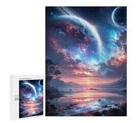 Jigsaw for Adults500 PCS Galactic Reflections Celestial Landscape -1 Adult Jigsaw Puzzles Birthday Present Difficult And Challenge Birthday And Unique Gifts 500 PCS