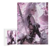 Jigsaw for Adults500 PCS Sakura Fantasy Warrior Adult Jigsaw Puzzles Birthday Present Difficult And Challenge Birthday And Unique Gifts 500 PCS