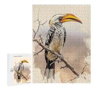 Jigsaw for Adults500 PCS Toucan Bird Perched Branch Adult Jigsaw Puzzles Birthday Present Difficult And Challenge Birthday And Unique Gifts 500 PCS