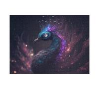 Jigsaw for Adults52x38cm/1000pcs Galactic Peacock Cosmic Beauty in Flight Teenagers Puzzles Toy Wall Decor Staycation Kill Time Birthday Present, Gifts, 52x38cm/1000pcs