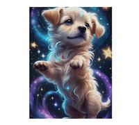 Jigsaw for Adults52x38cm/1000pcs Magical Puppy in Space -2 Teenagers Puzzles Toy Wall Decor Staycation Kill Time Birthday Present, Gifts, 52x38cm/1000pcs