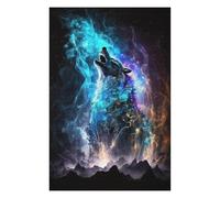 Jigsaw for Adults75x50cm/1000pcs Galactic Wolf Howling -2 Teenagers Puzzles Toy Wall Decor Staycation Kill Time Birthday Present, Gifts, 75x50cm/1000pcs