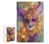 Jigsaw for Teenagers 1000 PCS Masquerade Mask Artwork Jigsaw for Teenagers But Fun And Humorous for Birthday, Chrismas Christmas Birthday Gifts 1000 PCS
