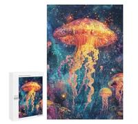 Jigsaw for Teenagers 1000 PCS Underwater Jellyfish Paradise Jigsaw for Teenagers But Fun And Humorous for Birthday, Chrismas Christmas Birthday Gifts 1000 PCS