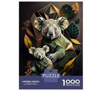 Jigsaw for Teenagers 1000 Pieces Abstract 2 Koalas Puzzle for Adults Relaxing Games Birthday Present Fun at Home Activities, 70x50cm/1000pcs