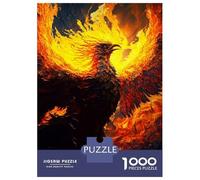 Jigsaw for Teenagers 1000 Pieces Abstract Art Phoenix Jigsaw for Adults Hands-on Game Precision Cutting Fun Activities at Home 38x26cm/1000pcs