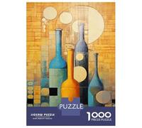 Jigsaw for Teenagers 1000 Pieces Abstract Bottle Still Life Adult Jigsaw Puzzle Relaxing Games Difficult Challenge Christmas Birthday Gifts 38x26cm/1000pcs