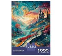 Jigsaw for Teenagers 1000 Pieces Abstract Winding Road Adult Jigsaw Puzzle Relaxing Games Difficult Challenge Christmas Birthday Gifts 38x26cm/1000pcs