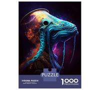 Jigsaw for Teenagers 1000 Pieces Alien Portrait Adult Jigsaw Puzzle Relaxing Games Difficult Challenge Christmas Birthday Gifts 70x50cm/1000pcs