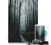 Jigsaw for Teenagers 1000 Pieces Alone Within The Trees Smooth Joint Fun Smart Brain Toy Restful Game Fun Birthday Decor Gift (50x75cm)
