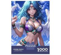 Jigsaw for Teenagers 1000 Pieces Angelic Anime Girl Jigsaw for Adults Hands-on Game Precision Cutting Fun Activities at Home 70x50cm/1000pcs