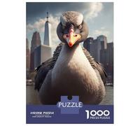 Jigsaw for Teenagers 1000 Pieces Angry Goose Jigsaw for Adults Relaxing Games Birthday Present Christmas Birthday Gifts 38x26cm/1000pcs