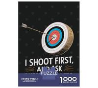 Jigsaw for Teenagers 1000 Pieces Archery Target Quote Jigsaw for Adults Hands-on Game Precision Cutting Fun Activities at Home 70x50cm/1000pcs