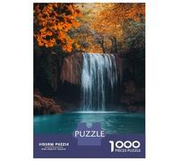 Jigsaw for Teenagers 1000 Pieces Autumn Waterfall Serenity Adult Jigsaw Puzzle Toy Wall Decor Improve Memory Christmas Birthday Gifts 52x38cm/1000pcs