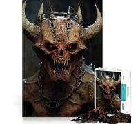 Jigsaw for Teenagers 1000 Pieces Beelzebub Demonic Creature Premium Cut Fun Logic Skill Play Easy Time Play Christmas Art Display (38x26cm)