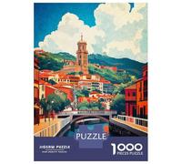 Jigsaw for Teenagers 1000 Pieces Bilbao Art Adult Jigsaw Puzzle Relaxing Games Difficult Challenge Christmas Birthday Gifts 52x38cm/1000pcs
