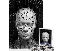 Jigsaw for Teenagers 1000 Pieces Binary Embrace Educational Toy Gifts Ideas for Educational Game Enhance Love between Couples Size 38x26cm