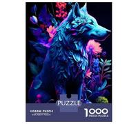 Jigsaw for Teenagers 1000 Pieces Brilliant Wolf Puzzles for Adults Toy Wall Decor Analysis And Logic Christmas Birthday Gifts 38x26cm/1000pcs