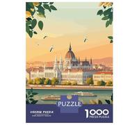 Jigsaw for Teenagers 1000 Pieces Budapest Parliament Building Adult Jigsaw Puzzle Relaxing Games Improve Memory Challenging Game Gifts 38x26cm/1000pcs